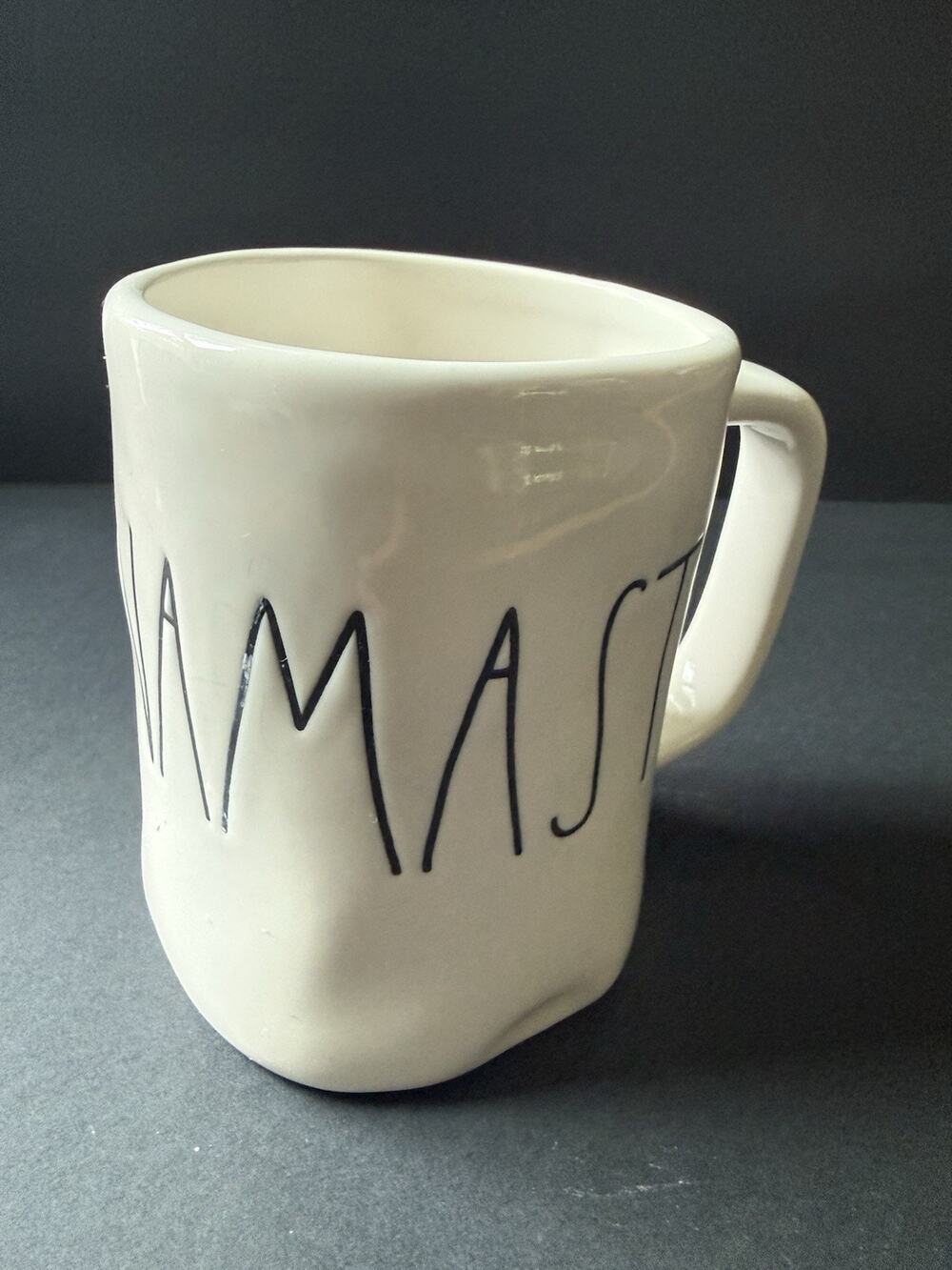 Rae Dunn Namaste Zen Mug Coffee Tea White Cottagecore Drinkware
